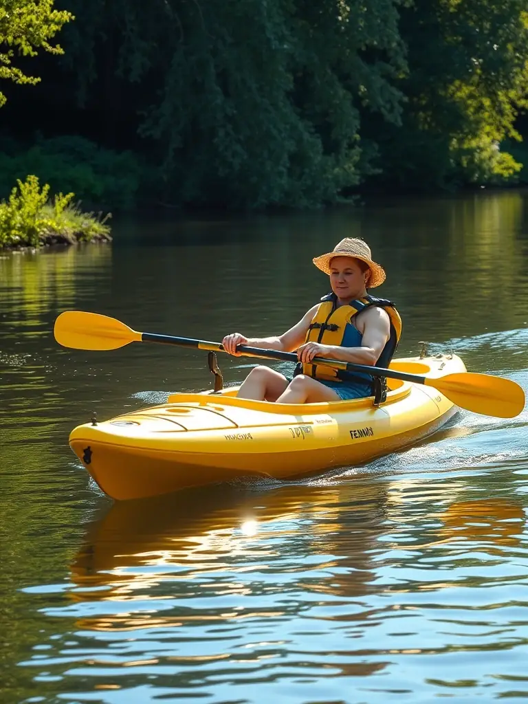 A photo of adaptive kayaking equipment being used by individuals with disabilities, emphasizing inclusivity and accessibility.